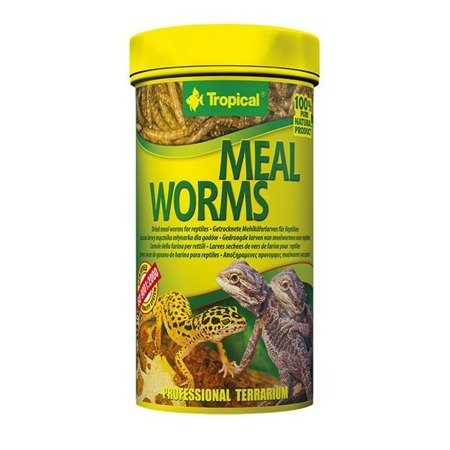 TROPICAL Meal Worms - suszone larwy mącznika młynarka dla gadów 250ml/30g