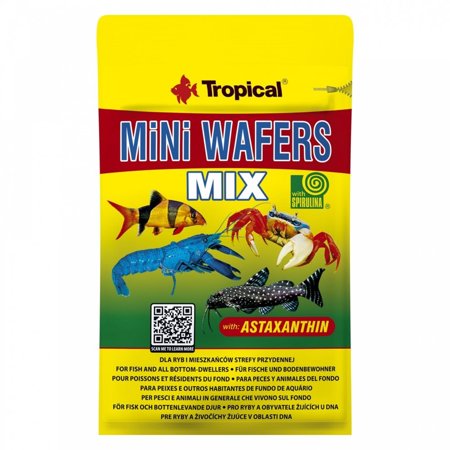 TROPICAL Mini Wafers Mix - pokarm dla rybek - 18g