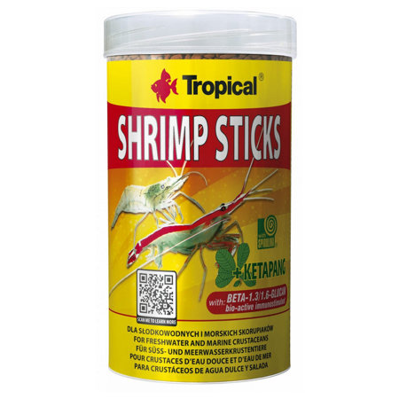 TROPICAL Shrimp Sticks - pałeczki dla słodkowodnych i morskich skorupiaków 100ml/55g