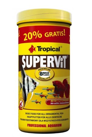 TROPICAL Supervit Basic z wit. C - pokarm podstawowy dla rybek 1l/200g