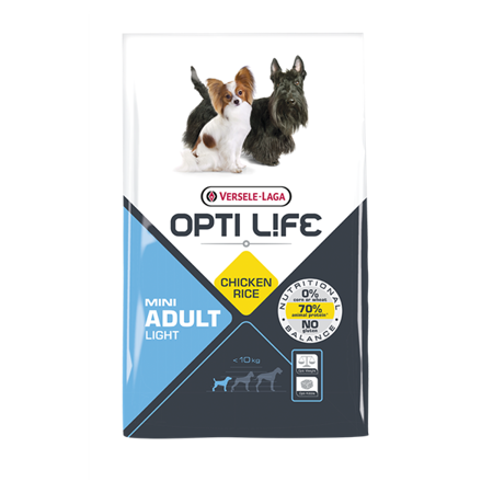 VERSELE LAGA Opti Life Adult Light Mini - karma z kurczakiem dla otyłych psów ras małych i miniaturowych 2,5kg