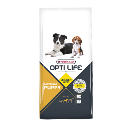 VERSELE LAGA Opti Life Puppy Medium - karma z kurczakiem dla szczeniąt ras średnich 2,5kg