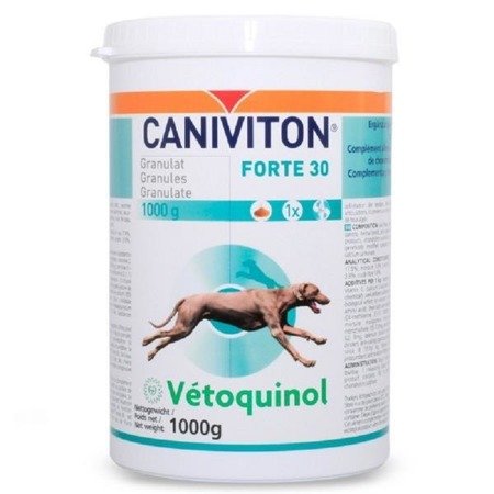VETOQUINOL Caniviton forte 30 - preparat odżywczy wspomagający funkcje chrząstki stawowej 1kg