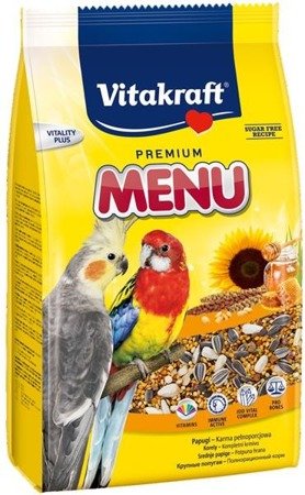 VITAKRAFT Menu Vital - Pokarm podstawowy dla średnich papug 1 kg