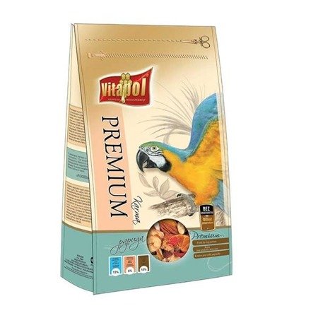 VITAPOL Premium pokarm pełnowartościowy dla dużych papug 750g
